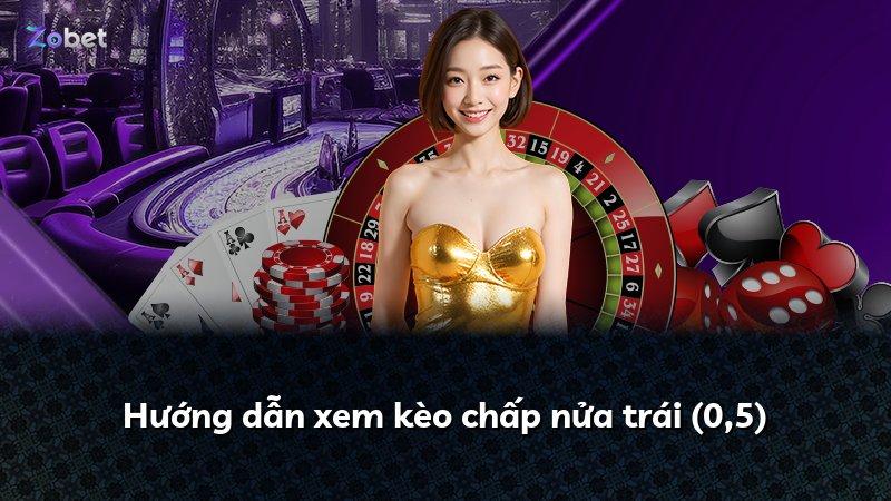Hướng dẫn xem kèo chấp nửa trái (0,5)