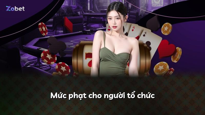 Mức phạt cho người tổ chức